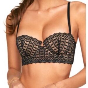 Adore Me Black Lace Bra